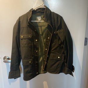 JCrew field jacket in green